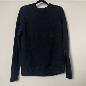 H&M L.O.G.G. Wool Blend Crewneck Knit Sweater - Black M